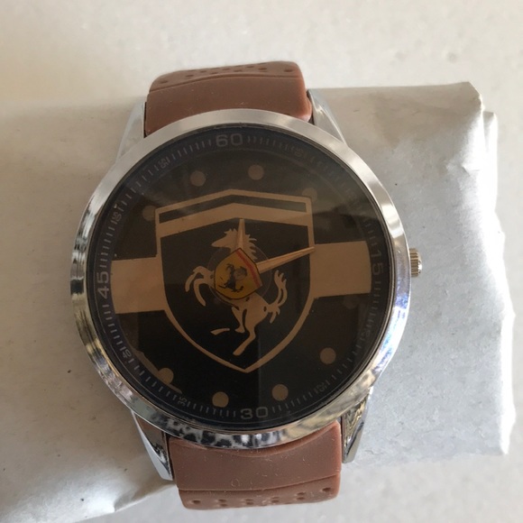 Ferrari time one men’s logo watch